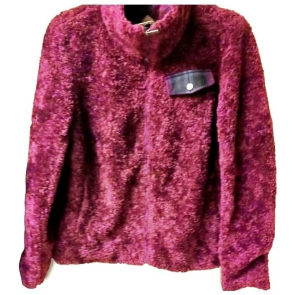  PENDLETON Size S/ M Women's maroon super cozy  sherpa jacket.